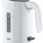 Bouilloire électrique braun purease 1l, 2200 w, protection 3 voies, système d'ébullition rapide