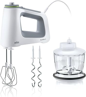 Braun batteur à main électrique, 9 vitesses, léger avec poignée souple antidérapante, accessoires