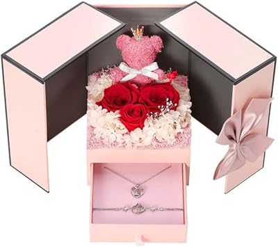 Les vrais cadeaux de roses préservées comprennent un collier en forme de cœur et un bracelet je t'aime en 100 langues pour maman, grand-mère, petite amie, épouse, fête des mères, anniversaire, noël, cadeau de la saint-valentin, cuir. Avec une offre sans précédent de plus de 300 000 références, DIAYTAR COTE D'IVOIRE est la boutique en ligne généraliste qui répond le mieux aux besoins des consommateurs ivoiriens. La boutique propose des produits de haute qualité à des prix compétitifs, et offre une expérience d'achat en ligne rapide, sécurisée et conviviale.
