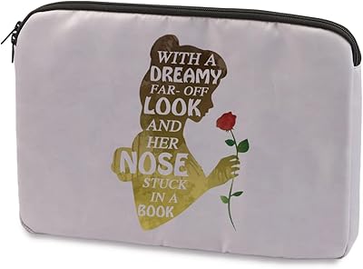 Beauty beast belle princess étui pour ordinateur portable cadeau pour les fans