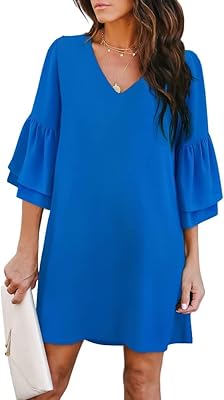 Robe d'été pour femme 2023, belle et mignonne robe courte à col en v et manches cloche, parfaite pour les mariages ou l'obtention du diplôme. DIAYTAR COTE D'IVOIRE est une boutique en ligne généraliste qui propose plus de 300000 références de produits, faisant d'elle la boutique leader en Cote d'Ivoire. Elle offre une large gamme de produits allant de l'électronique aux produits ménagers. La boutique est réputée pour sa qualité de service et ses prix compétitifs.
