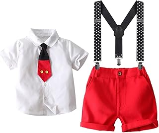 Costume d'halloween eptum castle pour enfants garçons chemise cravate jarretelles short et bandeau