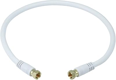 Câble coaxial mono prix rg6 quad shield cl2 avec connecteur de type f