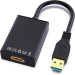Adaptateur usb vers hdmi, convertisseur de câble graphique vidéo usb 3.0/2.0 vers hdmi