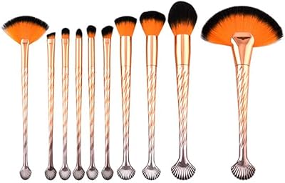 Coolbaby 10 pinceau de maquillage avec outil de maquillage de beauté en éventail