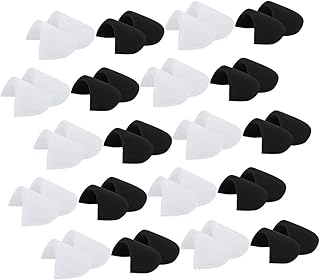 Yarnow 20 paires d'épaulières en éponge robes en jersey pour femmes soutiens-gorge doux