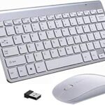 Clavier et souris sans fil mini usb rubik, clavier mobile ultra fin 2,4