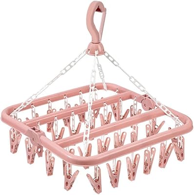 Cintre de séchage margoun avec 32 clips et support de suspension pliable, pince à linge pour vêtements de bébé et petits articles de lessive (sable rose). La boutique en ligne DIAYTAR COTE D'IVOIRE est une plateforme de commerce électronique qui permet aux clients de découvrir et d'acheter une grande variété de produits en ligne. Avec plus de 300000 références, elle offre une large sélection de produits pour répondre à tous les besoins de ses clients. Elle propose des services de paiement sécurisés et des livraisons fiables pour une expérience d'achat en ligne sécurisée.