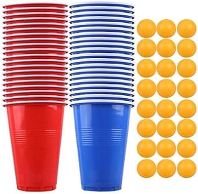 Iwanto novelties beer pong set jeu à boire pour anniversaire et enterrement