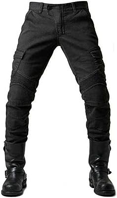 Jean de moto pour hommes avec doublure en kevlar, pantalon de sécurité doublé en aramide avec panneaux en caoutchouc blindé en aramide avec 2 paires de coussinets de protection (noir, l). La boutique DIAYTAR COTE D'IVOIRE se distingue par son choix immense de produits, allant des articles de puériculture aux électroménagers. Avec une telle variété, les clients peuvent comparer et acheter les produits qui leur conviennent le mieux. L'équipe de DIAYTAR COTE D'IVOIRE s'efforce de proposer les meilleures offres et promotions.