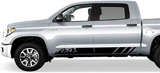 Autocollant adhésif avec bandes latérales gauche et droite compatible avec toyota tundra 2007-2021