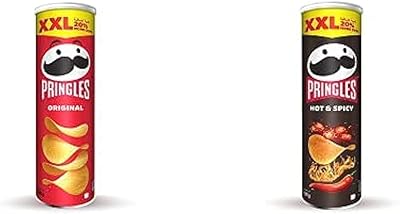 Pringles original 200g et pringles chips piquantes et épicées xxl 200g