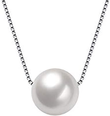 Collier jiva pour femme en argent sterling 925, collier de perles avec chaîne