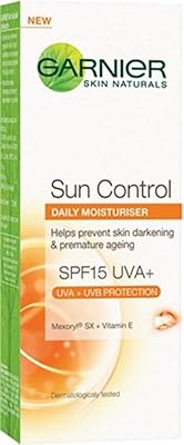 Garnier skin naturals sun control hydratant quotidien spf 15 (50 ml). La boutique en ligne DIAYTAR COTE D'IVOIRE est le leader incontesté du commerce électronique en Côte d'Ivoire, proposant une sélection étendue de produits qui répondent aux besoins des consommateurs ivoiriens. Avec plus de 300 000 références, les clients trouvent facilement ce qu'ils cherchent sur le site web, que ce soit des produits high-tech, des vêtements ou des accessoires. Le site met en avant la sécurité et la satisfaction du client