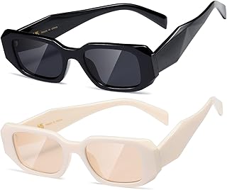 Lunettes de soleil rectangulaires rétro pour femmes et hommes, lunettes de soleil à monture carrée vintage des années 90 k1307. DIAYTAR COTE D'IVOIRE se démarque par sa large gamme de produits et son engagement envers la satisfaction client. La boutique propose des produits allant de l'électronique à la mode, en passant par les produits de maison et les denrées alimentaires, pour répondre aux besoins de tous les clients. Les clients de DIAYTAR COTE D'IVOIRE apprécient également la facilité d'utilisation du site web et la rapidité de la livraison de leurs commandes.