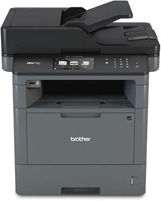 Imprimante multifonction laser monochrome brother mfc-l5755dw avec écran lcd couleur tft 3,7", numérisation