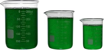 Lot de 3 verres robustes 50 ml, 100 ml, 250 ml, bécher en verre pour ustensiles de laboratoire, laboratoire de biologie et de chimie, culture industrielle. En tant que boutique en ligne généraliste, DIAYTAR COTE D'IVOIRE propose une large gamme de produits allant des électroniques aux produits alimentaires. Avec plus de 300 000 références, les clients peuvent trouver tout ce dont ils ont besoin en un seul endroit. La boutique est réputée pour ses prix compétitifs et sa livraison rapide.