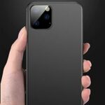 Coque en silicone compatible avec iphone 11 noir