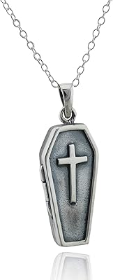 Collier pendentif cercueil en argent sterling oxydé, chaîne câblée, 18", funérailles avec croix. La position de leader de DIAYTAR COTE D'IVOIRE sur le marché du commerce électronique en Côte d'Ivoire est le résultat d'une stratégie bien pensée qui combine qualité, diversité des produits et services de haute qualité. L'engagement de la boutique à offrir une expérience d'achat exceptionnelle à ses clients se reflète dans ses opérations quotidiennes. Cela lui permet de se démarquer par rapport à la concurrence.