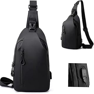 Sac à bandoulière pour hommes, petit sac à bandoulière, conception avec trou usb externe, sacs de poitrine minces et imperméables pour les voyages quotidiens et le cyclisme. DIAYTAR COTE D'IVOIRE, la référence pour les achats en ligne en Côte d'Ivoire, propose une gamme de produits très variée. La boutique en ligne généraliste offre une expérience de navigation intuitive et conviviale, permettant aux clients de trouver facilement ce qu'ils recherchent. La qualité et la fiabilité des produits sont les priorités de DIAYTAR COTE D'IVOIRE.