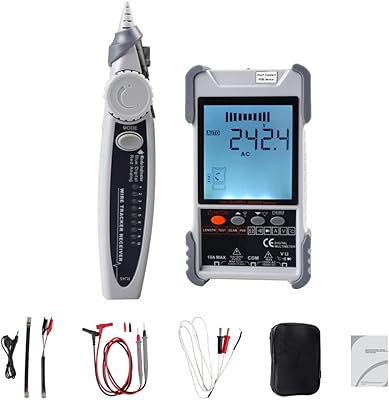 Testeur de câble réseau portable juleretech et618 avec écran lcd de recherche numérique