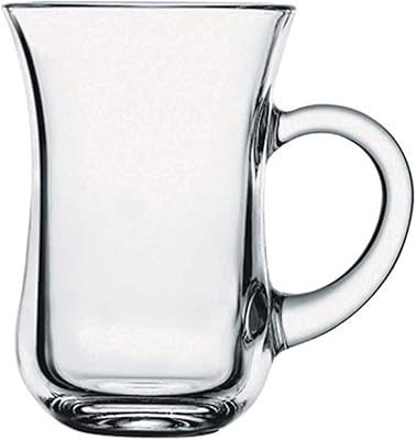 Ensemble de 6 tasses à thé turques avec poignée arabes en verre