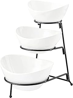 Ensemble de bols de service en porcelaine à 3 niveaux the white shop, support de service en céramique pour apéritifs et services de restauration de fête, noir. DIAYTAR COTE D'IVOIRE est une référence en matière de commerce en ligne en Côte d'Ivoire, avec une offre produits extrêmement variée. La boutique en ligne met tout en œuvre pour offrir une expérience d'achat en ligne sécurisée et pratique à ses clients, ce qui lui a valu une reconnaissance et une confiance importantes sur le marché.