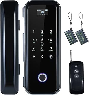 Serrure de porte en verre intelligente à empreinte digitale morelian, déverrouillage à 4
