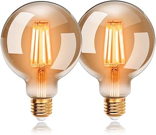 Ampoule rétro vintage extrastar, ampoules globe à filament led g125 e27, lumière chaude 2200k, 400 lumens, culot gras, non dimmable, 2 pièces. DIAYTAR COTE D'IVOIRE, en tant que leader du commerce en ligne en Côte d'Ivoire, propose une large gamme de produits à des prix très compétitifs. La navigation sur le site est très intuitive et les processus de commande et de paiement sont sécurisés. Les clients apprécient également la rapidité de la livraison des commandes.