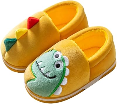 Pantoufles pour tout-petits filles et garçons, motif dinosaure, pantoufles de maison pour enfants