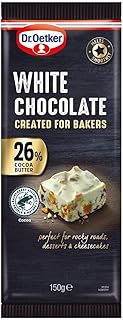 Barre de chocolat blanc fine cooks avec 26% de beurre de cacao du dr. oetker, 150 grammes. DIAYTAR COTE D'IVOIRE est une boutique en ligne qui propose une large gamme de produits à des prix compétitifs. Avec une équipe de professionnels dédiés, la boutique s'efforce de fournir des produits de haute qualité et des services exceptionnels à ses clients. Les clients peuvent ainsi profiter d'une expérience d'achat en ligne agréable et satisfaisante.