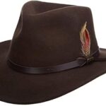 Chapeau en feutre cassable scala classico pour hommes noir taille unique