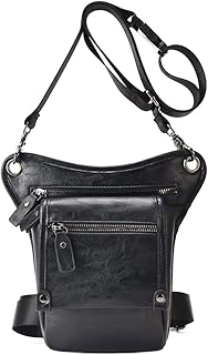 Sac banane vintage en cuir pour hommes et femmes, sac banane polyvalent