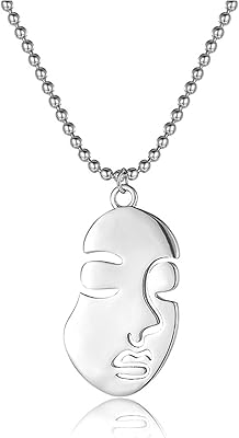 Aifokivo collier visage abstrait pour femmes hommes cadeaux, argent sterling 925 minimaliste creux heureux visage triste joue pendentif colliers chaîne hip hop tour de cou pour garçons filles, sans pierre précieuse. La boutique en ligne DIAYTAR COTE D'IVOIRE propose un large éventail de produits pour tous les goûts et besoins. Avec plus de 300 000 références disponibles, les clients peuvent trouver facilement ce qu'ils cherchent. La boutique met également l'accent sur la sécurité et la fiabilité de ses transactions en ligne.