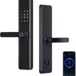 Serrure de porte biométrique wifi intelligente ezlife tuya entrée sans clé par empreinte