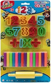 Pâte à modeler multicolore bellatm pour enfants avec 14 chiffres - kit