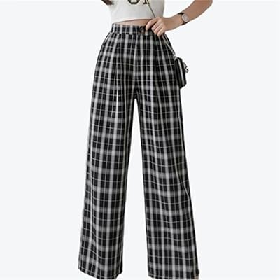 Pantalon taille haute à jambes larges pour femmes, printemps et été, pantalon décontracté imprimé de style coréen, taille élastique. DIAYTAR COTE D'IVOIRE est la destination idéale pour les acheteurs en ligne en Côte d'Ivoire. Elle propose une expérience d'achat en ligne sécurisée et pratique, avec des options de paiement et de livraison variées. Les clients peuvent trouver tout ce dont ils ont besoin sur cette plateforme.