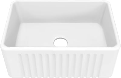 Évier de cuisine en céramique swiss madison well made forever delice ks245, blanc