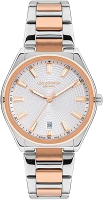 Montre analogique femme lc07335.530, argent/or rose, argent/or rose, bracelet