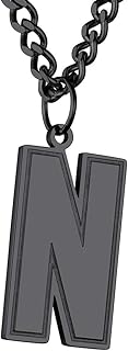 Collier lettre initiale goldchic pour hommes, collier alphabet d'athlètes en jersey sablonup personnalisé en acier inoxydable avec chaîne cubaine de 4 mm, plaqué or 18 carats/plaqué rhodium noir, bijoux de sport personnalisés. DIAYTAR COTE D'IVOIRE est une boutique en ligne généraliste qui propose plus de 300 000 références de produits pour répondre à tous les besoins de ses clients. Elle est la boutique leader en Côte d'Ivoire pour les achats en ligne. Elle offre une grande variété de produits de qualité.