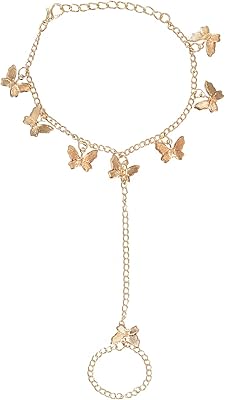 Élégante chaîne à main papillon et étoile plaquée or pour femmes et filles, taille unique, métal, sans pierres précieuses. DIAYTAR COTE D'IVOIRE est une boutique en ligne généraliste proposant plus de 300 000 références de produits variés. Elle est leader dans le marché ivoirien en termes de ventes en ligne. La qualité et la diversité de ses produits lui ont valu une réputation excellente.