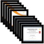 Cadre photo mural artzalio format a4 pour certificats, décoration de maison