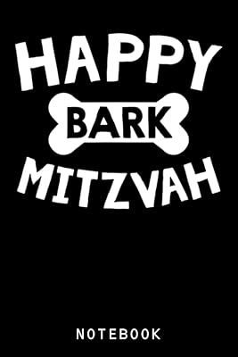 Bark mitzvah dog lover funny jewish bar dogs gift_2 carnet de notes
