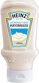 Mayonnaise heinz lite en bouteille pressable à l'envers, 400 ml