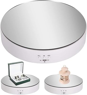Présentoir rotatif électrique skido à 3 vitesses, support à bijoux rotatif à 360