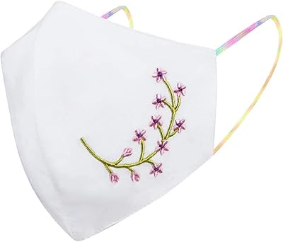 Masque facial en tissu de qualité supérieure, 100 % coton, 3 couches, protecteur