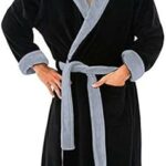 Peignoir d'hiver de zfl, peignoir à capuche à manches longues pour homme au
