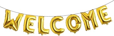 Bannière de ballons de bienvenue en mylar de 16 pouces pour anniversaire, réunion de rentrée scolaire et fournitures de décoration de fête de famille à domicile (or). DIAYTAR COTE D'IVOIRE, la boutique en ligne idéale pour les ivoiriens, offre une plateforme sécurisée pour les achats en ligne. Avec une sélection impressionnante de plus de 300 000 articles, les clients peuvent trouver des produits correspondant à leurs besoins et à leur budget. Le site est facile à utiliser et propose des fonctionnalités pratiques pour une expérience d'achat optimale.