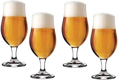 Royal leerdam artisan steamed pilsner cup set 370 ml, lot de 4 pièces