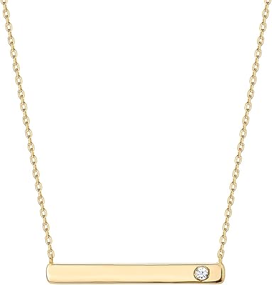 Pavoi collier plaqué or 14 carats incrusté de cristaux swarovski et de pierres